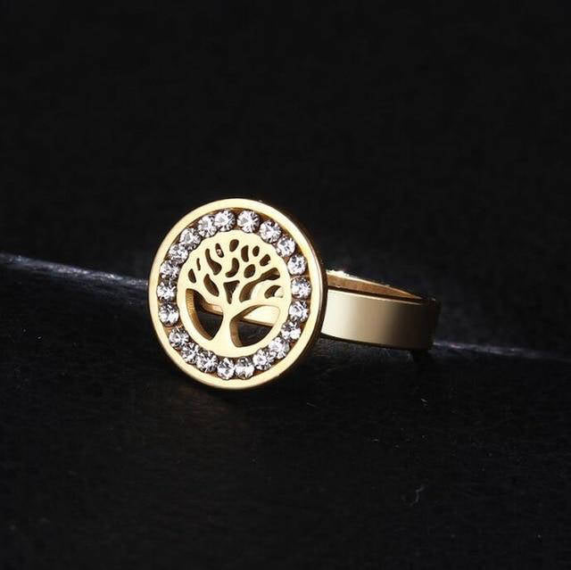 Bague Arbre de Vie Dorée