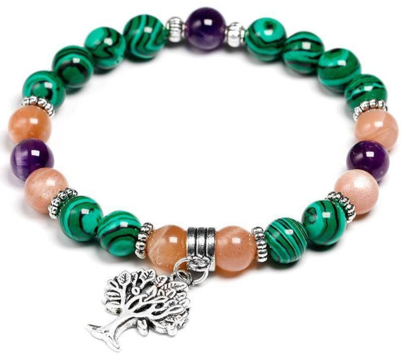 Bracelet Arbre de Vie Malachite