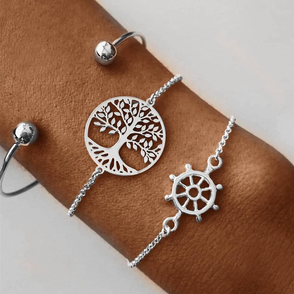 Bracelet Arbre de Vie Boheme Argent