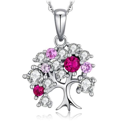 Pendentif Argent et Rose