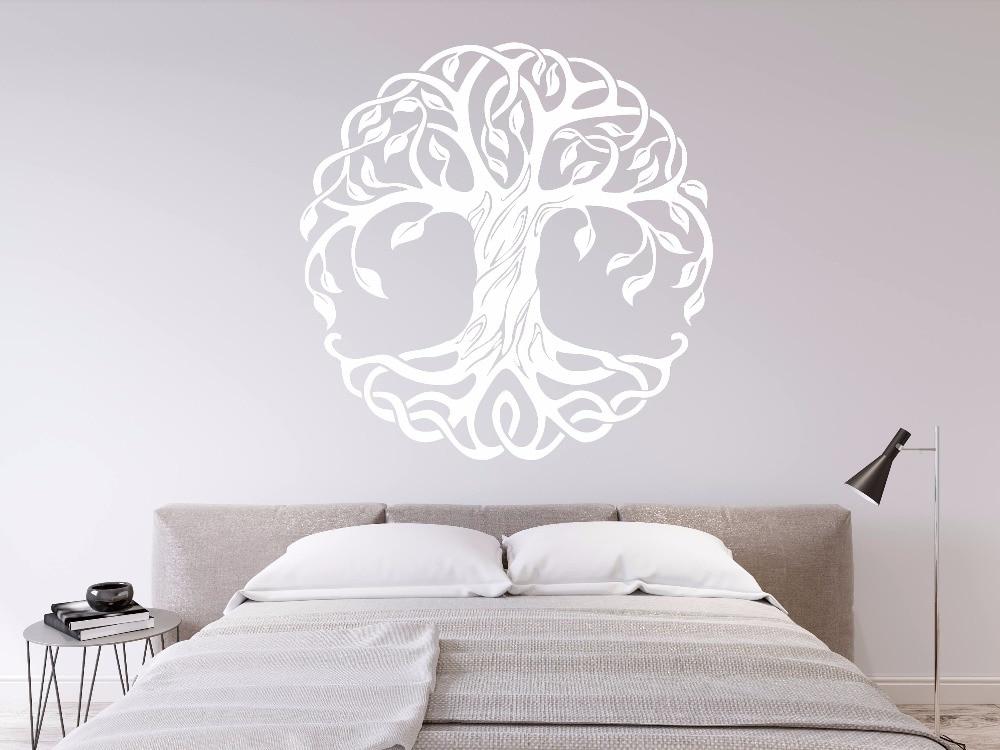 Stickers Mural Arbre de Vie Blanc