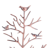 Thumbnail for porte bijoux arbre de vie cuivre avec oiseaux