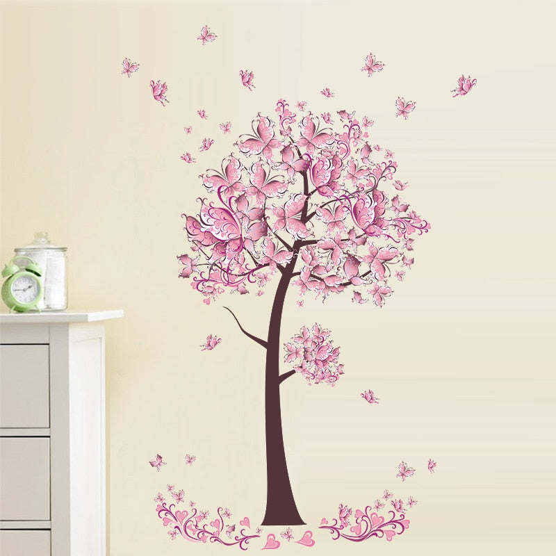 Stickers Mural Arbre de Vie <br> Rose