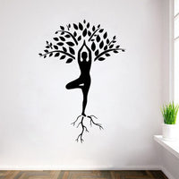 Thumbnail for stickers arbre de vie yoga posture de l'arbre