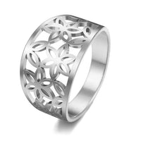 Thumbnail for Bague Femme Fleur de Vie couleur argent