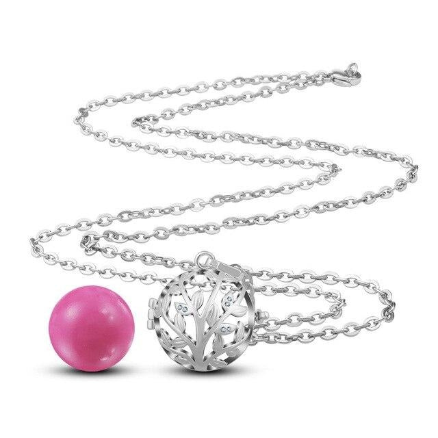 Bola de Grossesse Rose Cage Argent