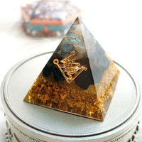 Thumbnail for pyramide orgonite en obsidienne