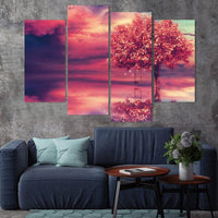 Thumbnail for tableau arbre rose dans un intérieur moderne